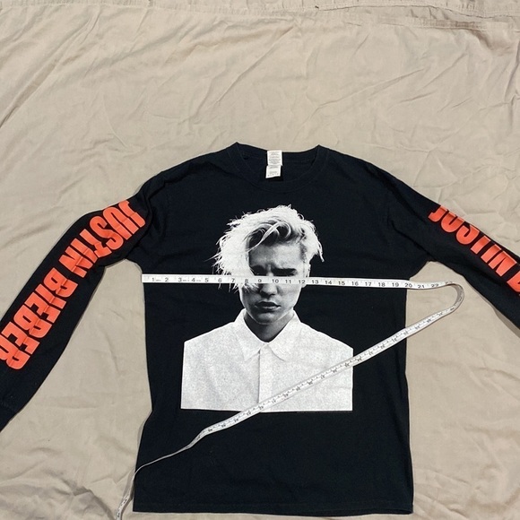 Justin Bieber Purpose Tour 2016 concert reprint long sleeve tshirt size medium - Picture 6 of 11